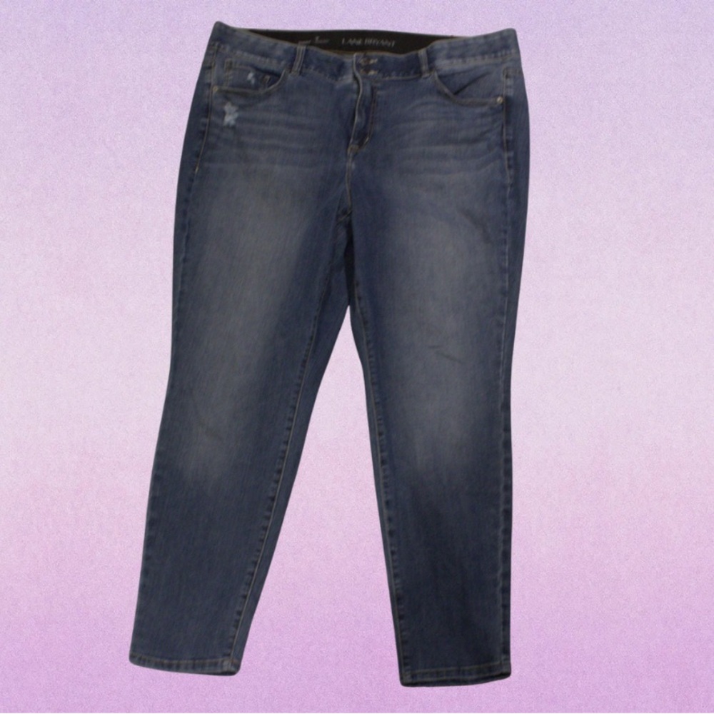 Lane Bryant Women's Blue Ankle Jeans